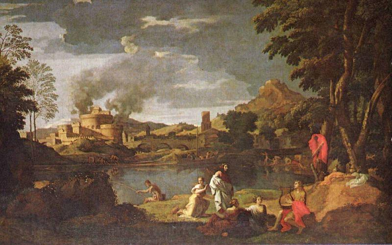 Nicolas Poussin Orpheus und Eurydike Spain oil painting art